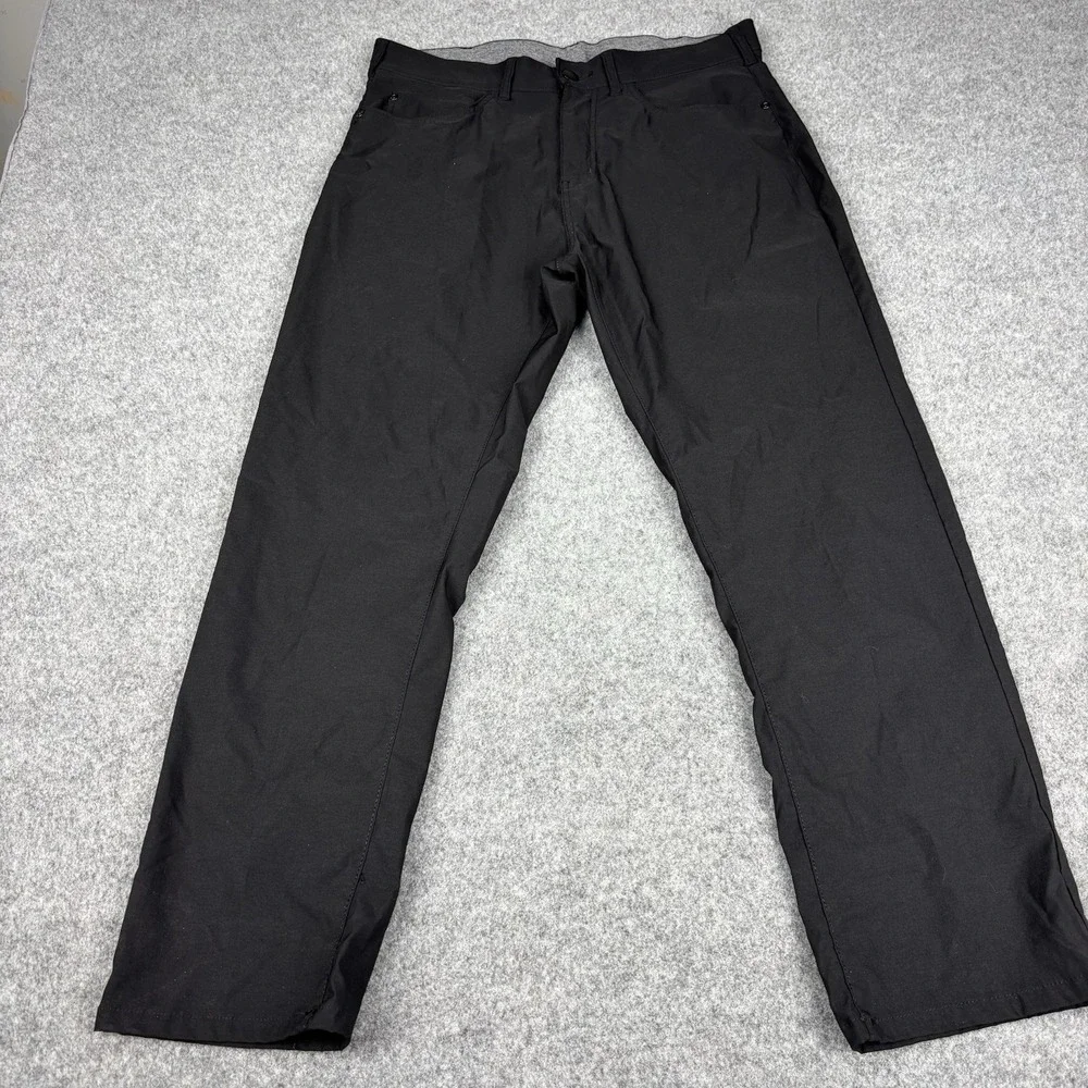 Members Mark Denali Pants Mens 34x30 Black Straight Leg Outdoor Hiking Casual